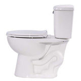 ANZZI Author 2-Piece 1.28 GPF Single Flush Elongated Toilet in White