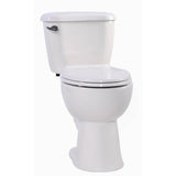 ANZZI Author 2-Piece 1.28 GPF Single Flush Elongated Toilet in White