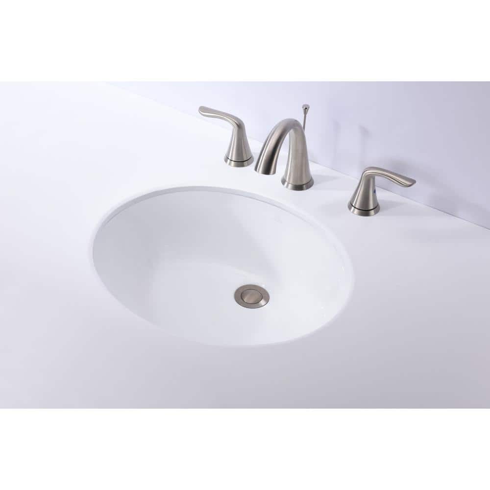 ANZZI Rhodes Series 7.5 in. Ceramic Undermount Sink Basin in White