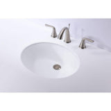 ANZZI Rhodes Series 7.5 in. Ceramic Undermount Sink Basin in White