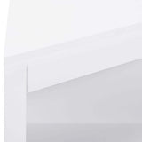 Aoibox 24 in. W x 12 in. D x 32 in. H in White Assembled Floor Corner with Doors and Shelves for Bathroom, Kitchen Cabinet