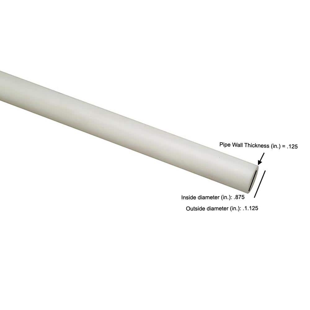 Apollo 1 in. x 5 ft. White PEX Pipe (PEX-B)