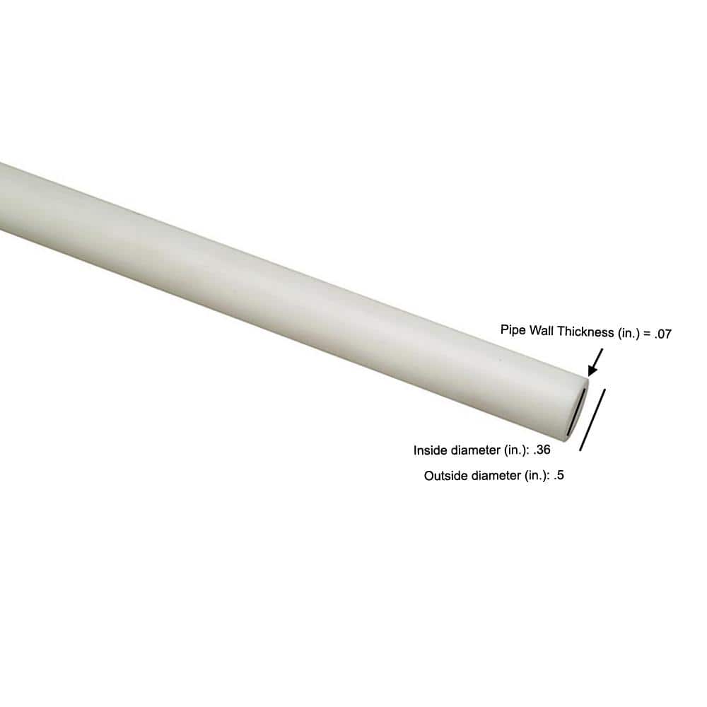 Apollo 3/8 in. x 5 ft. White PEX-B Pipe