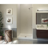 A2 32 in. x 32 in. Single Threshold Center Drain Shower Base in White
