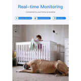 ARENTI 4MP Wi-Fi Plug-In Indoor Security Camera with Phone App, 2. 4GHz, Motion Sound Detection and Night Vision