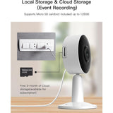 ARENTI 4MP Wi-Fi Plug-In Indoor Security Camera with Phone App, 2. 4GHz, Motion Sound Detection and Night Vision
