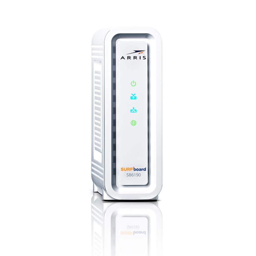 ARRIS SURFboard Gigabit+ DOCSIS 3.0 32 x 8 Cable Modem SB6190 in White