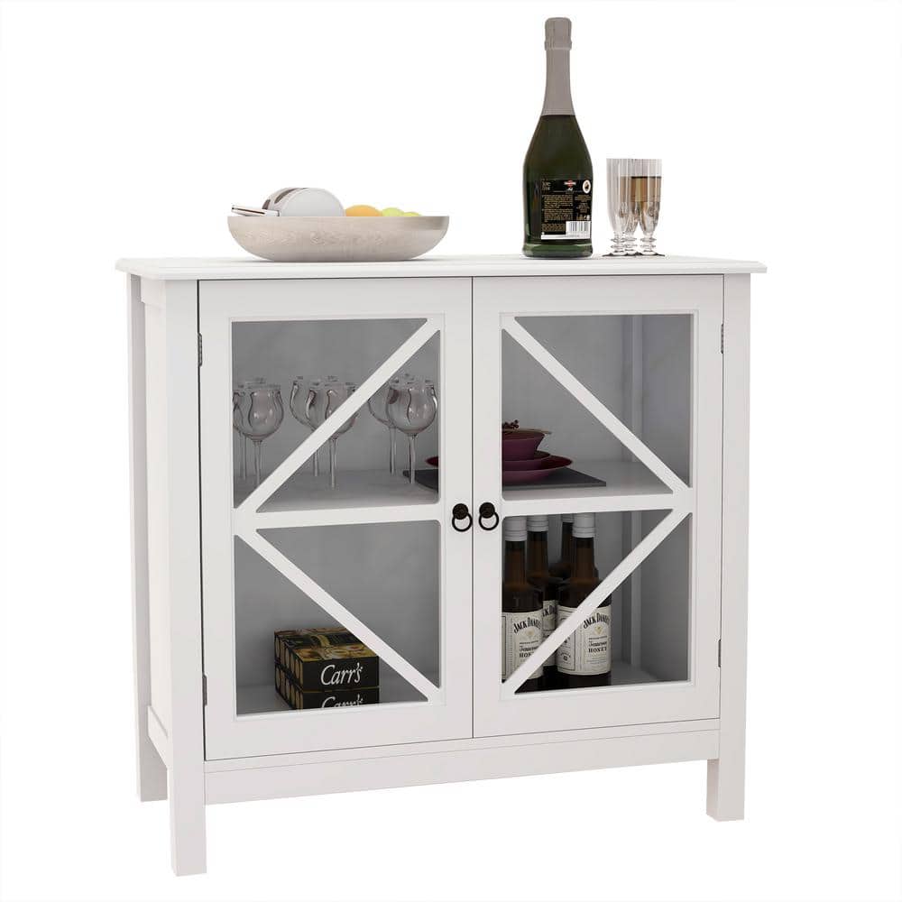 31.5 in. W x 14.37 in. D x 29.92 in. H in White MDF Assemble Pantry Upper Diagonal Kitchen Cabinet for Kitchen