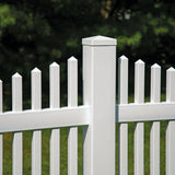 Barrette Outdoor Living 5 in. x 5 in. Vinyl White Pyramid Post Cap