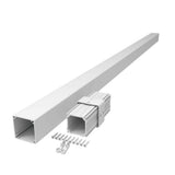 Barrette Outdoor Living VersaRail Aluminum 2.5 in. Post Extension White