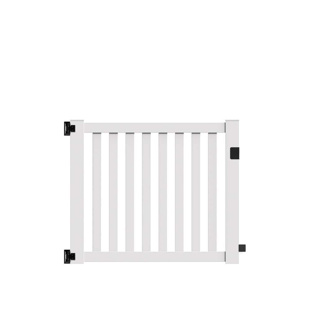 Barrette Outdoor Living Ohio 5 ft. W x 4 ft. H White Vinyl Fence Gate