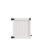 Barrette Outdoor Living White Vinyl Walk Fence Gate Kit - Bryce and Washington Series 4 ft.