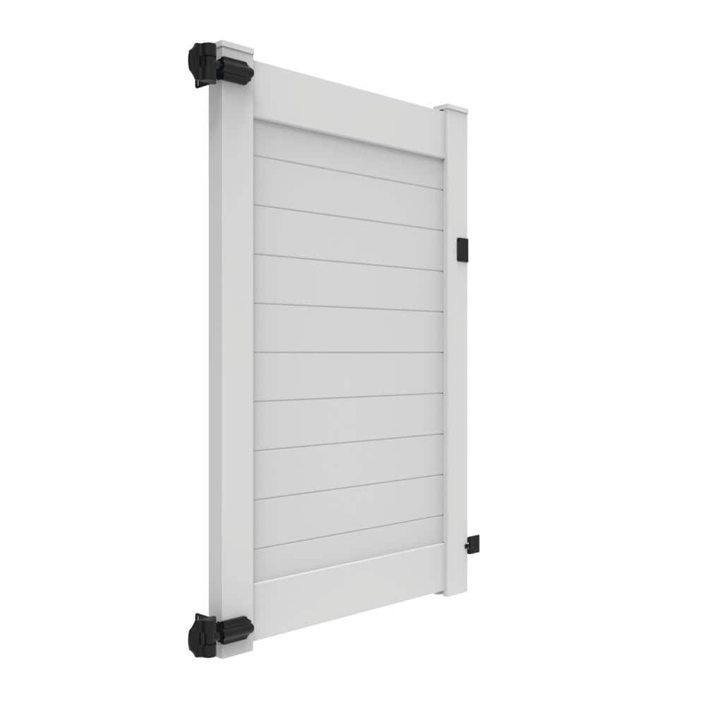 Barrette Outdoor Living Vinyl Privacy Gate 46x70.5 White