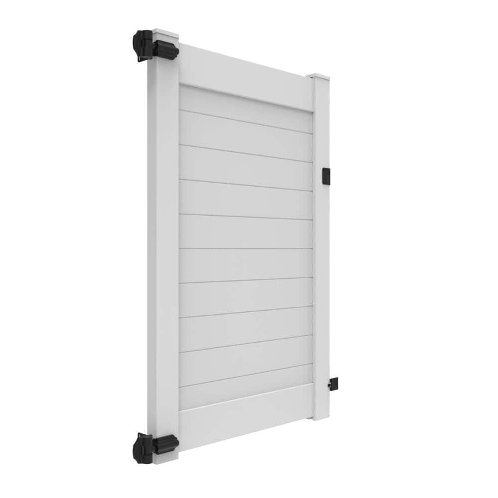 Barrette Outdoor Living Vinyl Privacy Gate 46x70.5 White