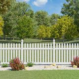 Barrette Outdoor Living Seneca White Vinyl Picket Fence Panel