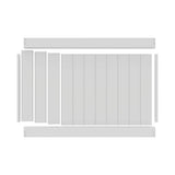 Barrette Outdoor Living Washington 4 ft. H x 6 ft. W White Vinyl Fence Panel (Unassembled)