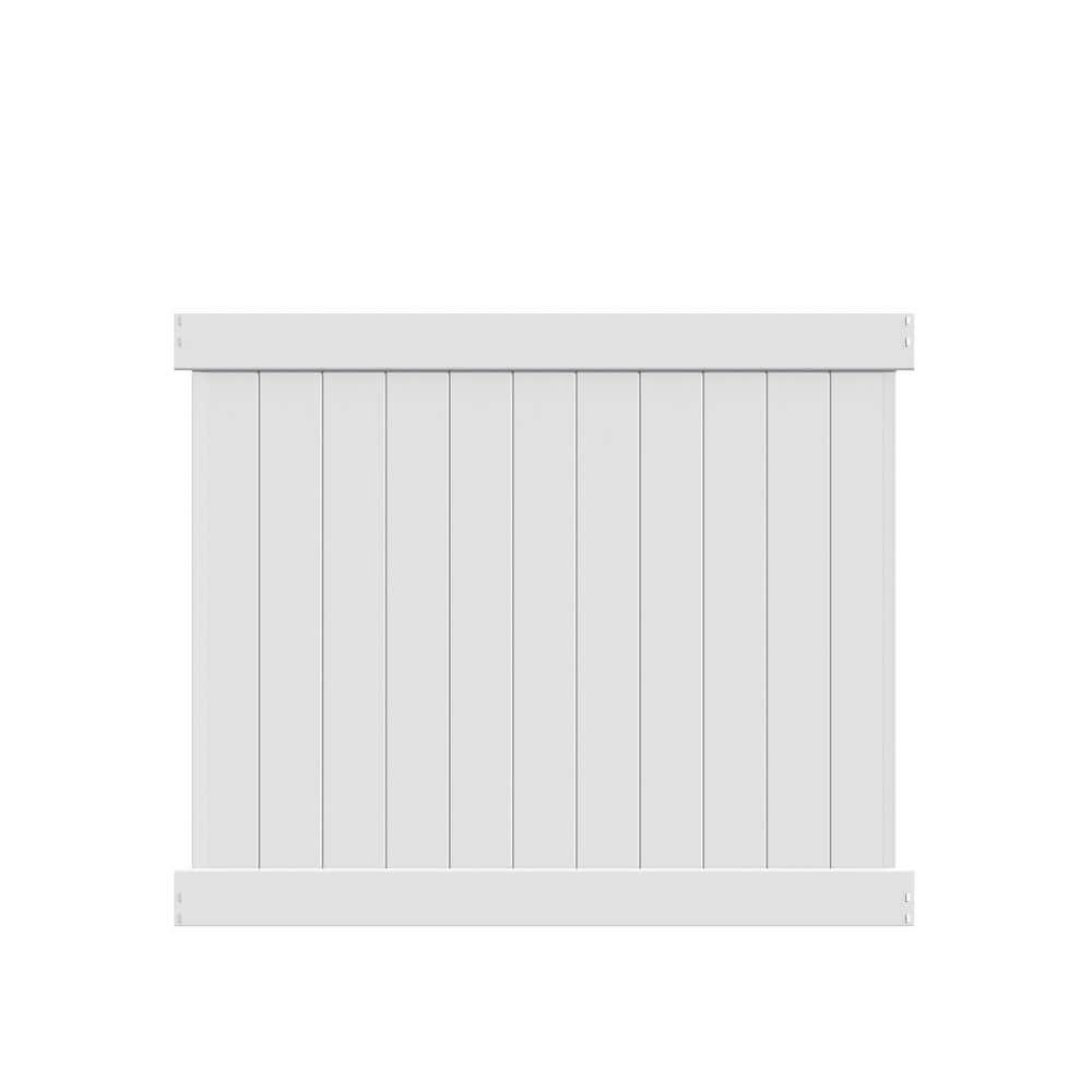 Barrette Outdoor Living Washington 5 ft. H x 6 ft. W White Vinyl Fence Panel
