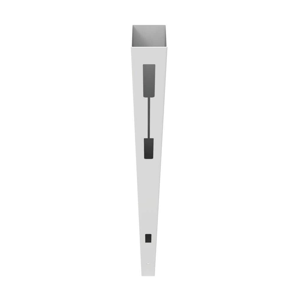 Barrette Outdoor Living Vinyl End Post: Horizontal Privacy Fence, White
