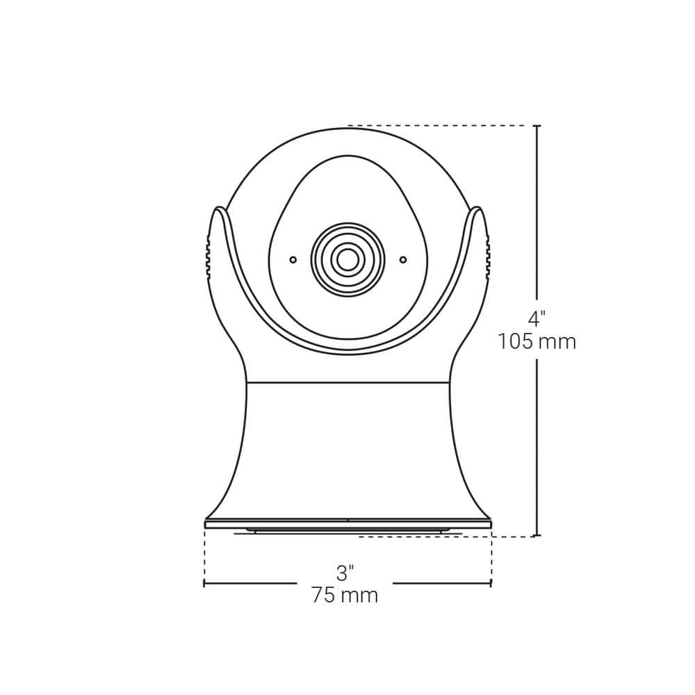 BAZZ Wired Outdoor Wi-Fi Security Camera