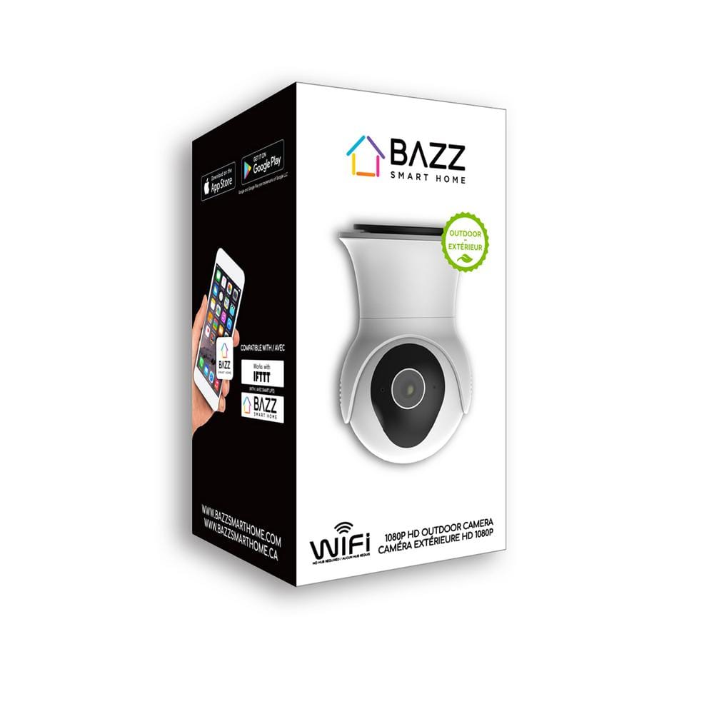 BAZZ Wired Outdoor Wi-Fi Security Camera