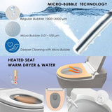 BENOLTI BN-6100S: Tankless Elongated Smart Bidet Toilet with Auto Flush & Heated Seat in White