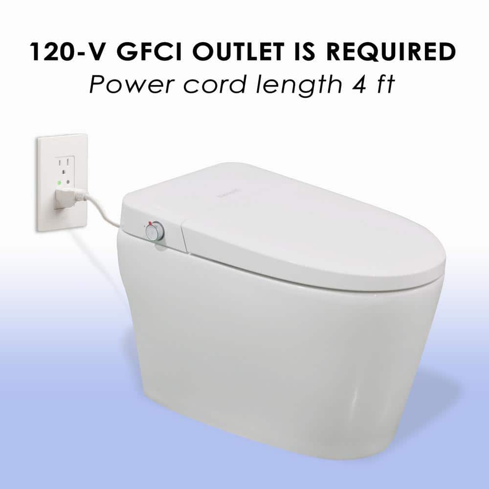 BENOLTI BN-6100SA Tankless Elongated Bidet Toilet with UV Cleaning & Heated Seat