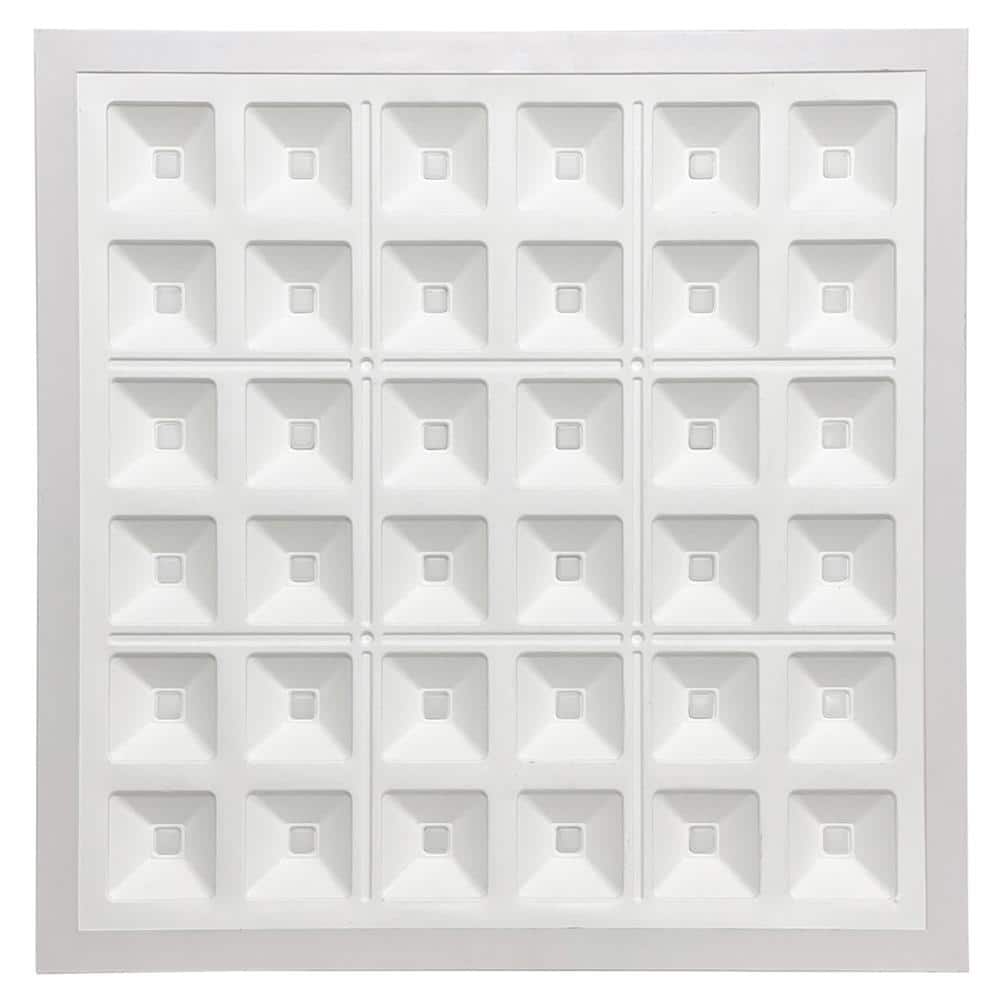 BEYOND LED TECHNOLOGY Designer Troffers Pixel Square Series 2 ft.x 2 ft. 5000 Lumens Integrated LED Flat Panel Light at 40-Watt 4000K (6-Pack)