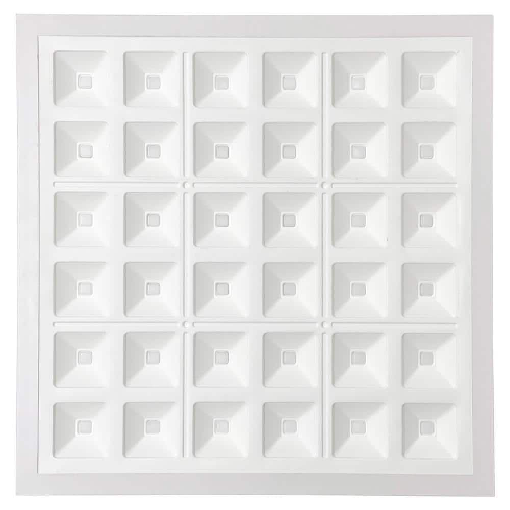 BEYOND LED TECHNOLOGY Designer Troffers Pixel Square Series 2 ft.x 2 ft. 5000 Lumens Integrated LED Flat Panel Light at 40-Watt 4000K (6-Pack)