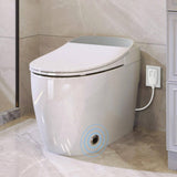 Unbranded Smart Round Toilet with Heated Seat & Foot Sensor Flush