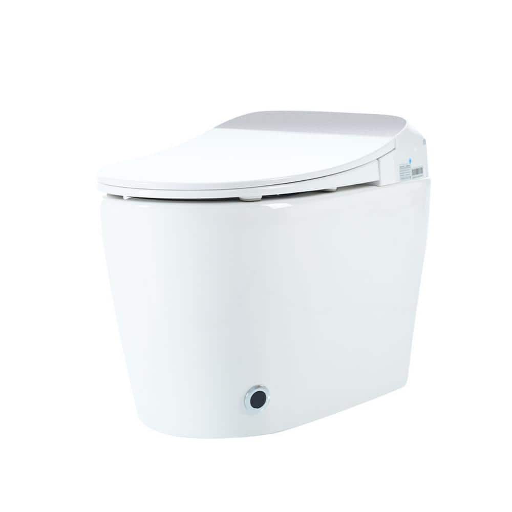 Unbranded Smart Round Toilet with Heated Seat & Foot Sensor Flush