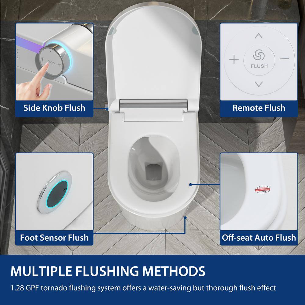 Unbranded 1.28 GPF Smart Bidet Toilet with Heated Seat