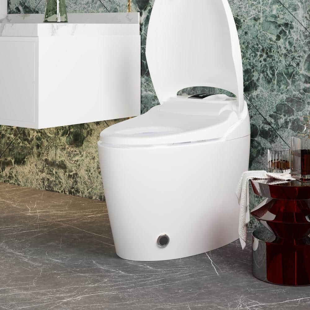 FUFU&GAGA Elongated Smart Bidet Toilet with Foot Sensing & Heated Features