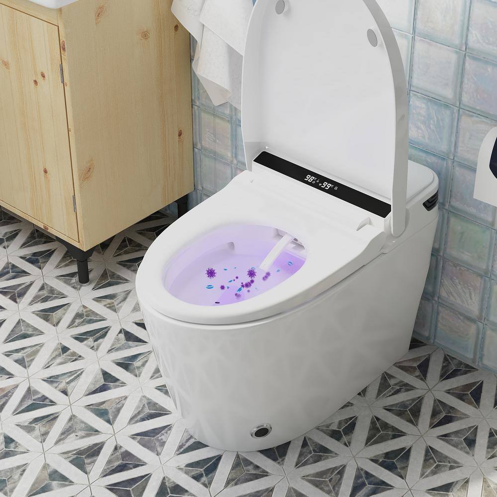 FUFU&GAGA Elongated Smart Bidet Toilet with Foot Sensing and Heated Seat