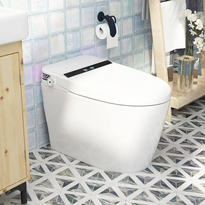 FUFU&GAGA Elongated Smart Bidet Toilet with Foot Sensing and Heated Seat