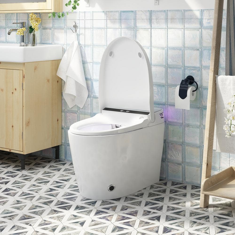 FUFU&GAGA Elongated Smart Bidet Toilet with Foot Sensing and Heated Seat