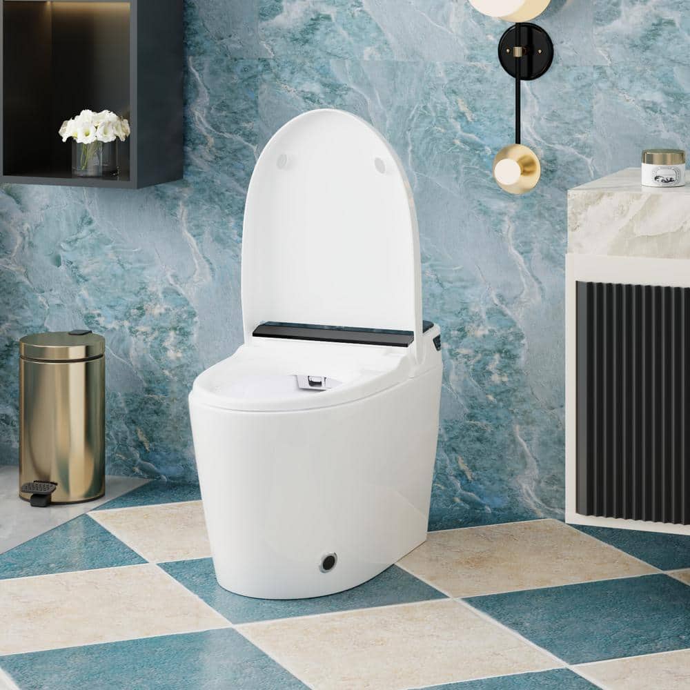 FUFU&GAGA Elongated Smart Bidet Toilet with Auto Open/Flush and Heated Seat