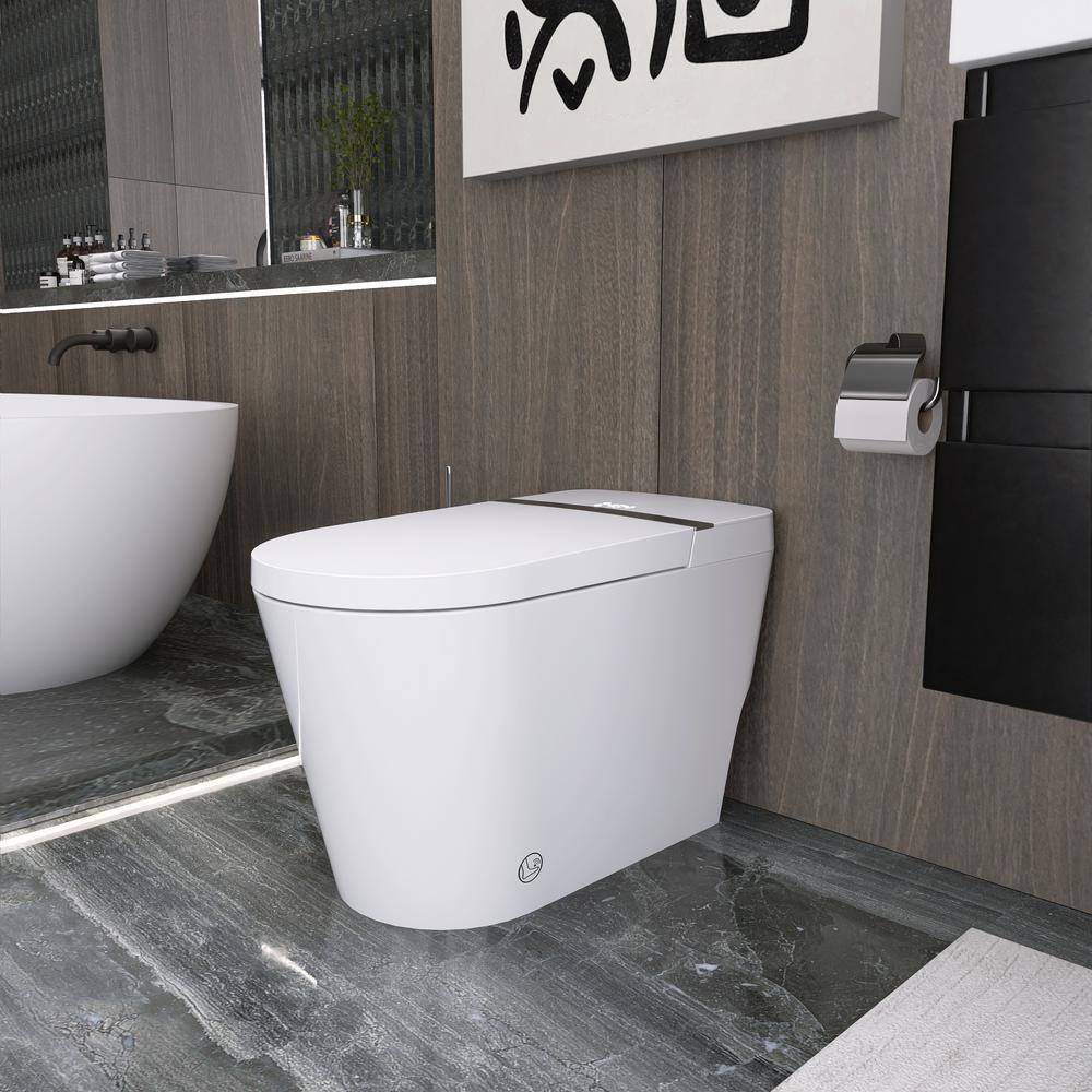 Smart Elongated Bidet Toilet 1.28 GPF with Heated Seat & Soft Close