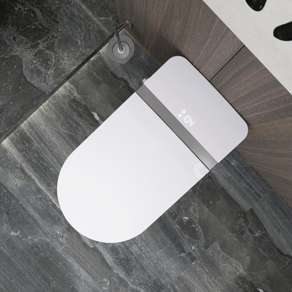 Smart Elongated Bidet Toilet 1.28 GPF with Heated Seat & Soft Close