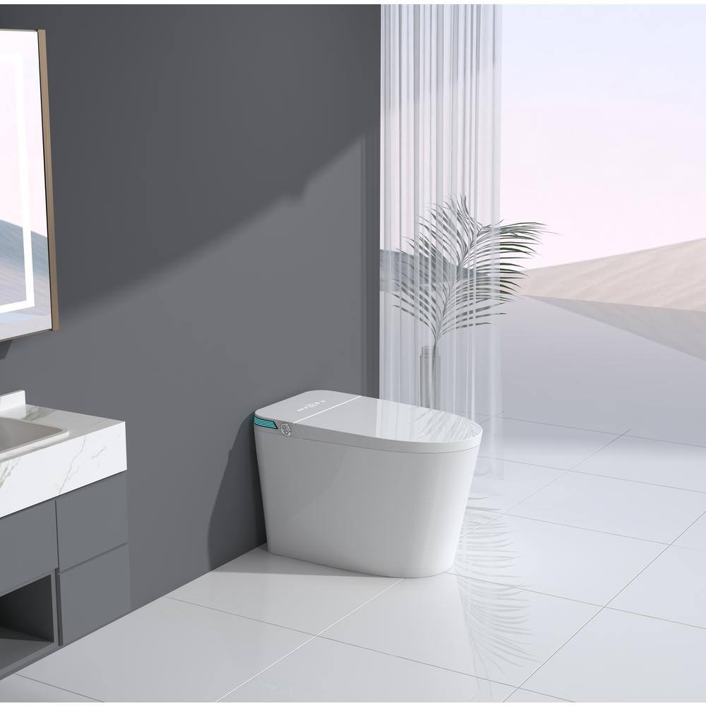 Unbranded Luxury Intelligent Smart Toilet 1.28 GPF in White with Auto Open/Close Feature