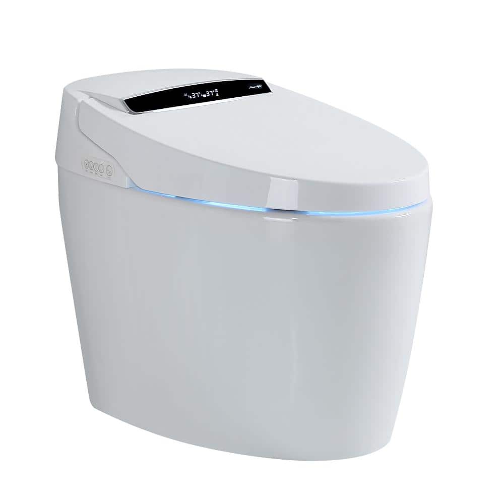 Unbranded Smart Bidet Toilet with Remote Control and Deodorizing Features - White