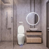 BIDETMATE 6000 Intelligent Elongated Bidet Toilet with Heated Water and Auto-Flush
