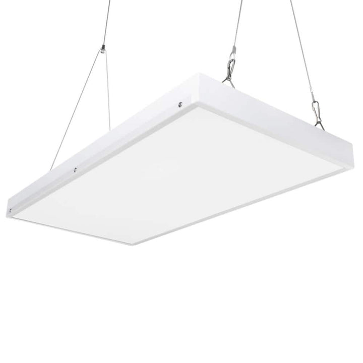 Bieuoram 2 ft. 100-Watt Integrated LED White High Bay Light 5000K Industrial Workshop Linear Hanging Light (1-Pack)