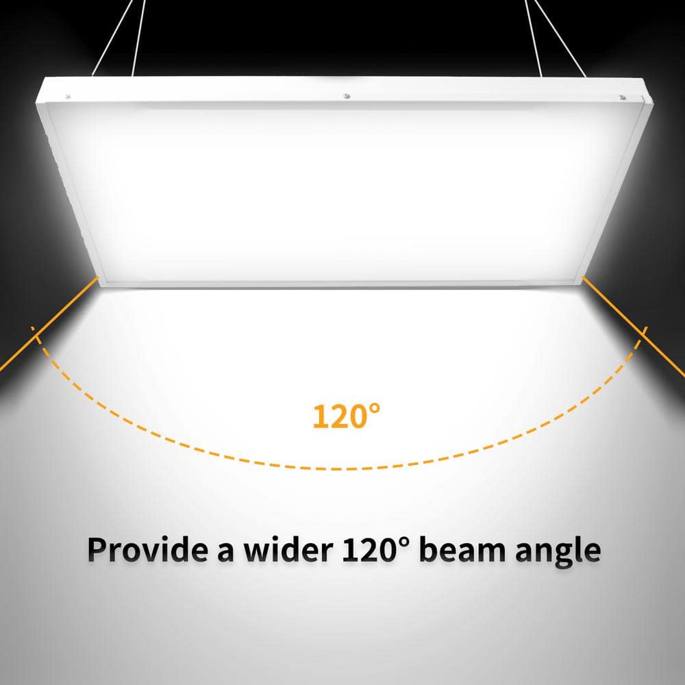 Bieuoram 2 ft. 100-Watt Integrated LED White LED Linear High Bay Light 16000 Lumens 5000K Daylight for Shop, Warehouse (1-Pack）