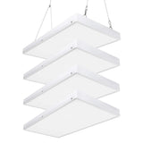Bieuoram 2 ft. 100-Watt Integrated LED White High Bay Light 5000K Industrial Workshop Linear Hanging Light（4-Pack）