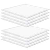 Bieuoram 2 ft. x 2 ft. 5800 Lumens Integrated LED Flat Panel Light, 5000K Daylight Dimmable Commercial Light for Office (10-Pack)