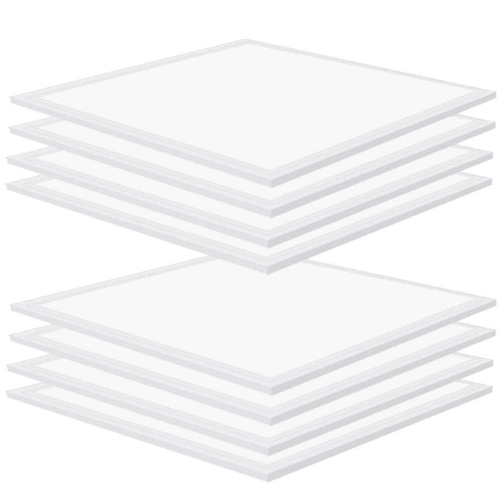 Bieuoram 2 ft. x 2 ft. 5800 Lumens Integrated LED Flat Panel Light, 5000K Daylight Dimmable Commercial Light for Office (10-Pack)