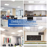 Bieuoram 2 ft. x 2 ft. 5800 Lumens Integrated LED Panel Light, 5000K Daylight, Dimmable (4 Pack)