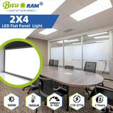 Bieuoram 2 ft. x 4 ft. 7800 Lumens Integrated LED Panel Light, 5000K White Color (12-Pack)