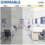 Bieuoram 2 ft. x 4 ft. 7800 Lumens Integrated LED Panel Light, 5000K White Color (20-Pack)