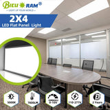 Bieuoram 2 ft. x 4 ft. 7800 Lumens Integrated LED Panel Light, 5000K White Color (20-Pack)